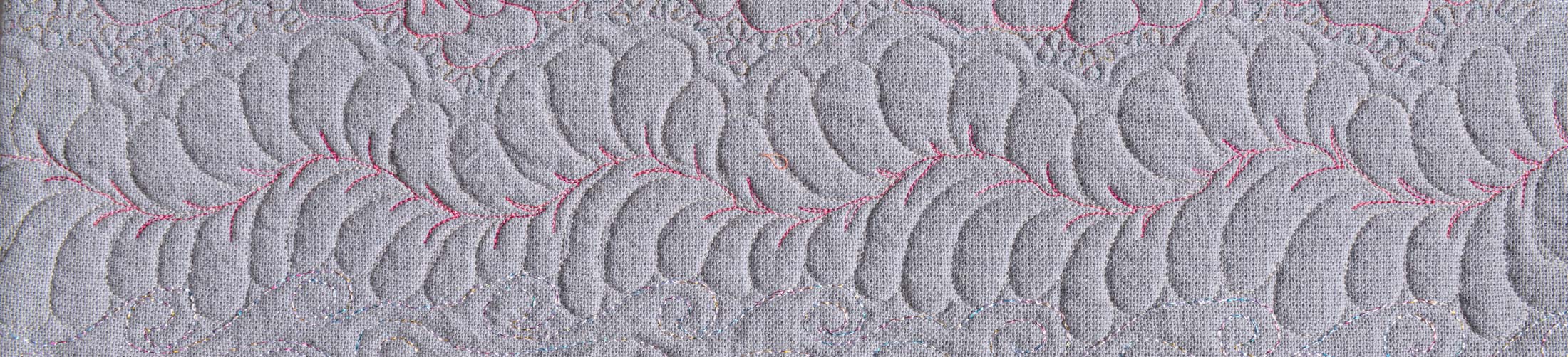 Quilting élaboré : bordures plumes